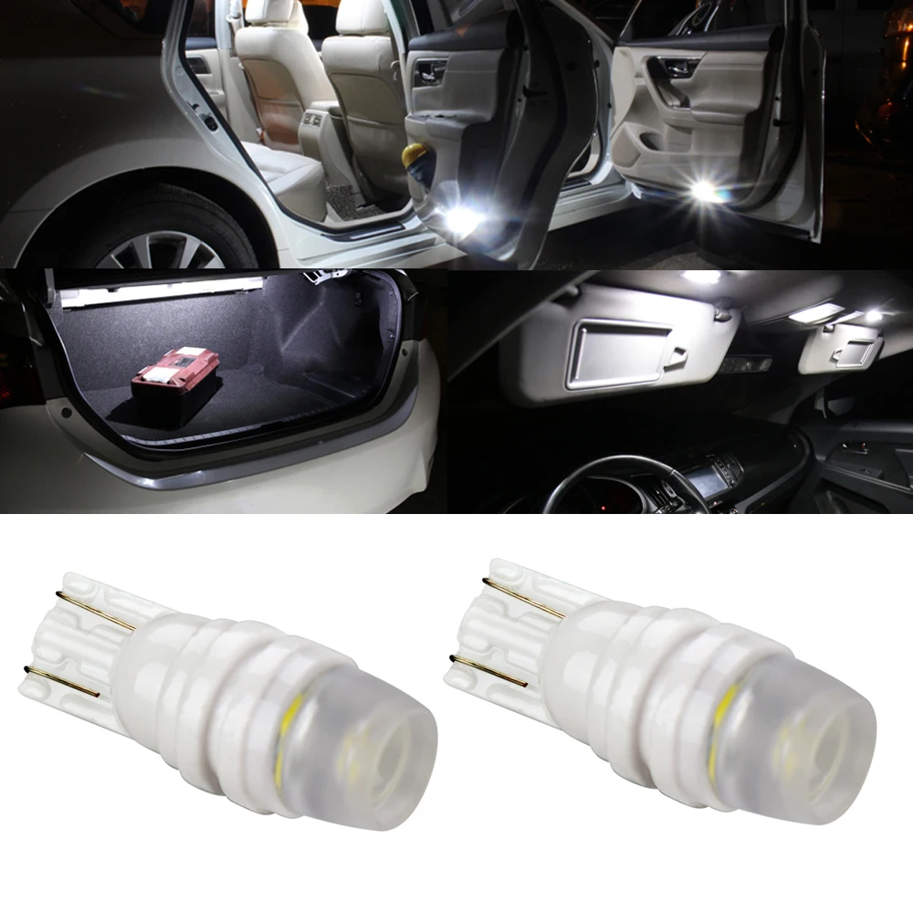 2pcs Automobils LED 3SMD W5W T10 Canbus Car Interior Light 12V Bulbs Parking Lamp Wedge Clearance Reading Bulb | Автомобили и