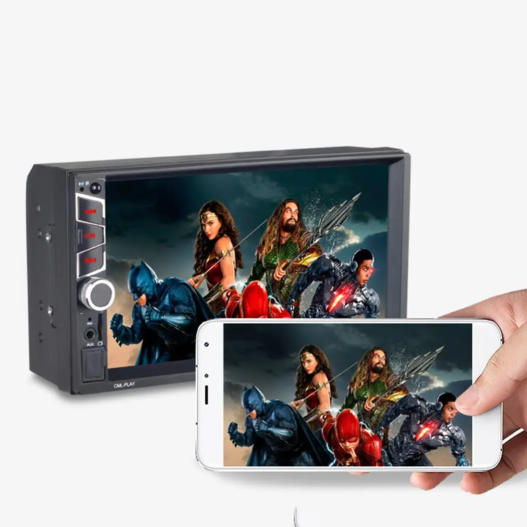 

7inch Car Radio Car Stereo MP5 2 Din Player Touch Screen TF USB FM Bluetooth Video Auto Multimedia Player with Camera 7032