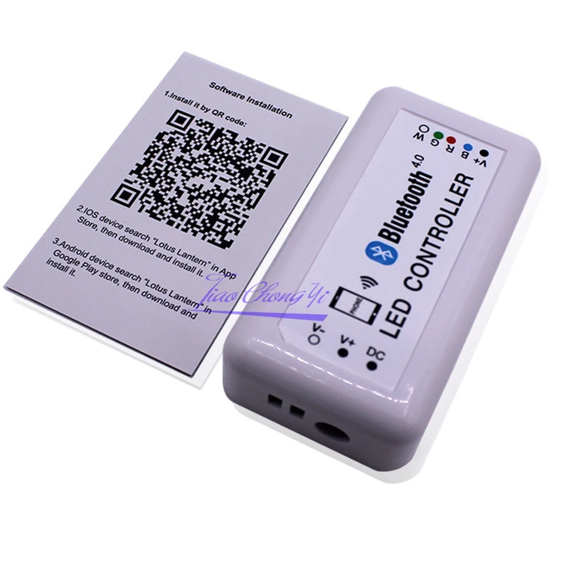 Светодиодный Bluetooth RGBW контроллер постоянного тока 12 24 в беспроводной IOS/Android