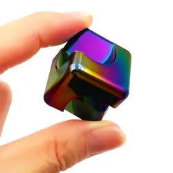 Новый мини вращающийся куб красочный сплав для разрядки Пальчиковый блесны для взрослых детей снятие стресса игрушечные лошадки подарок