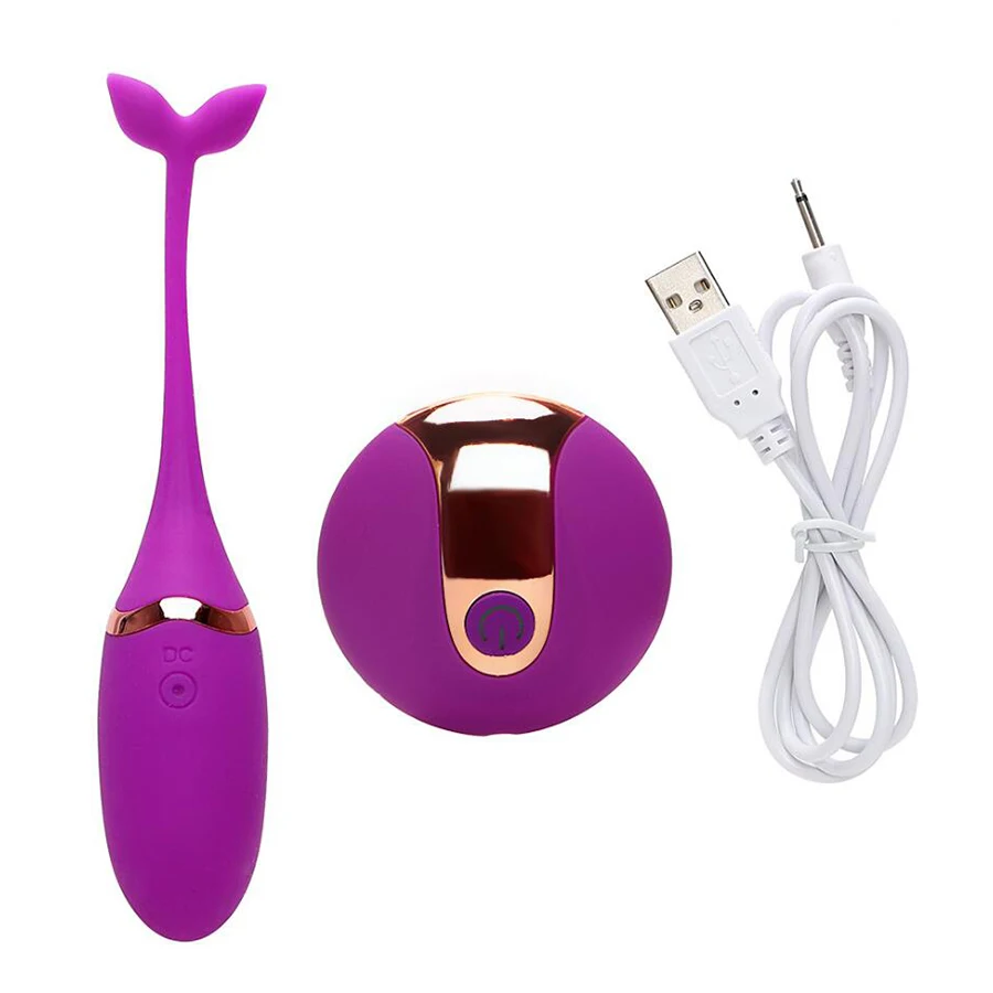 New Clitoris Stimulator Vibrating Egg Kegel Ball Silicone USB Rechargeable Ben Wa Ball Sex Toys for Women Exercise Vaginal