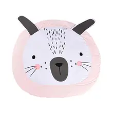 Детские коврики для игр, детский коврик для ползания, напольный коврик, детское постельное белье, одеяло с кроликом, хлопковый игровой коврик, декор для детской комнаты, около 95 см