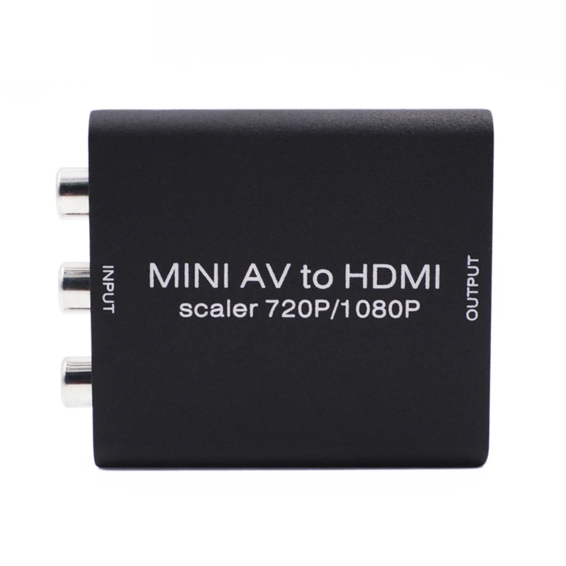 AABB-Mini HD 1080P HDMI 2AV видео конвертер коробка в RCA AV/CVSB L/R Поддержка NTSC PAL выход AV адаптер