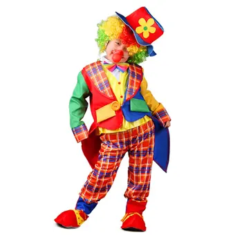 

Clown Costume Set Boys Children Kids Circus Apparel Costume Accessory for Halloween Carnival Cosplay Party Performance