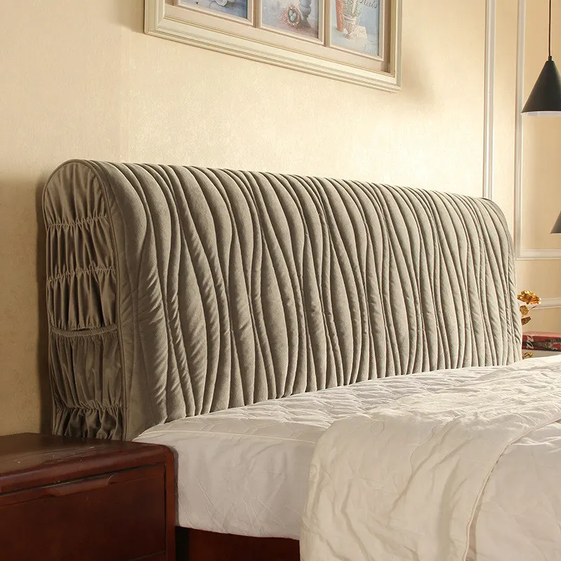 

120-220cm All Inclusive Fabric Bedspreads Modern Dust Proof Elastic Full Bed Headboard Cover Protective Bed Cover With Pocket