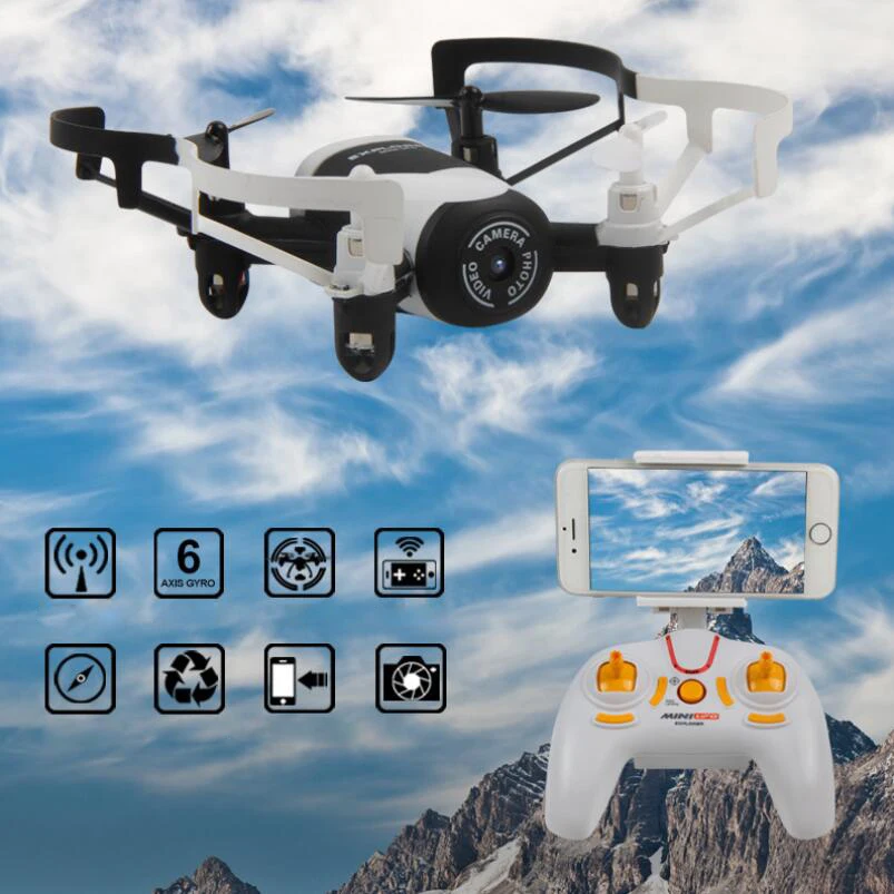 Original JXD 512DW 6 Axis Gyro 2.4GHz WiFi Remote Control WIFI Real-time Mini Drone with 0.3MP HD Camera 3D Roll RC Quadcopter