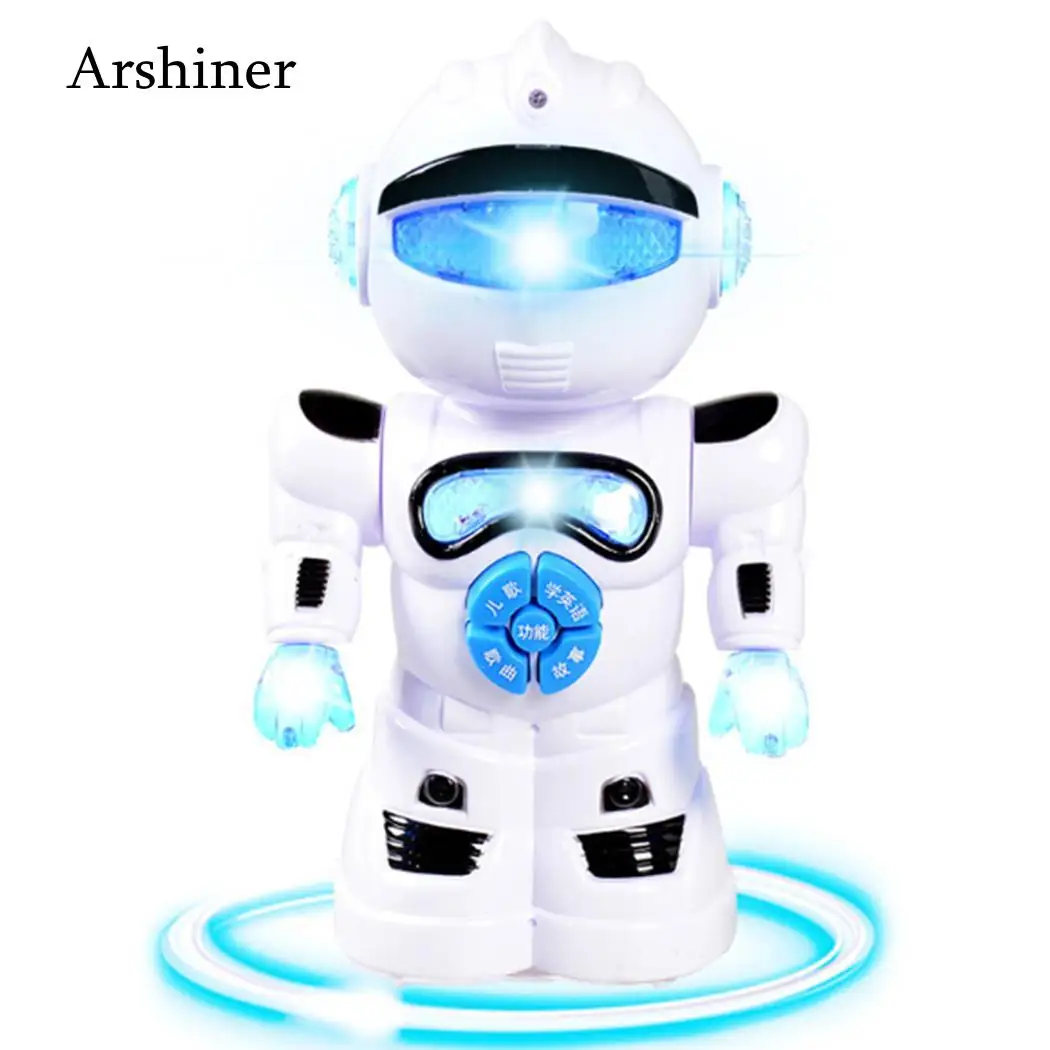 Light Kid Toys Children Boy Robot Kids Toddler Smart Multifunctional Robot Electronics for LED Music With Education Pet Toy