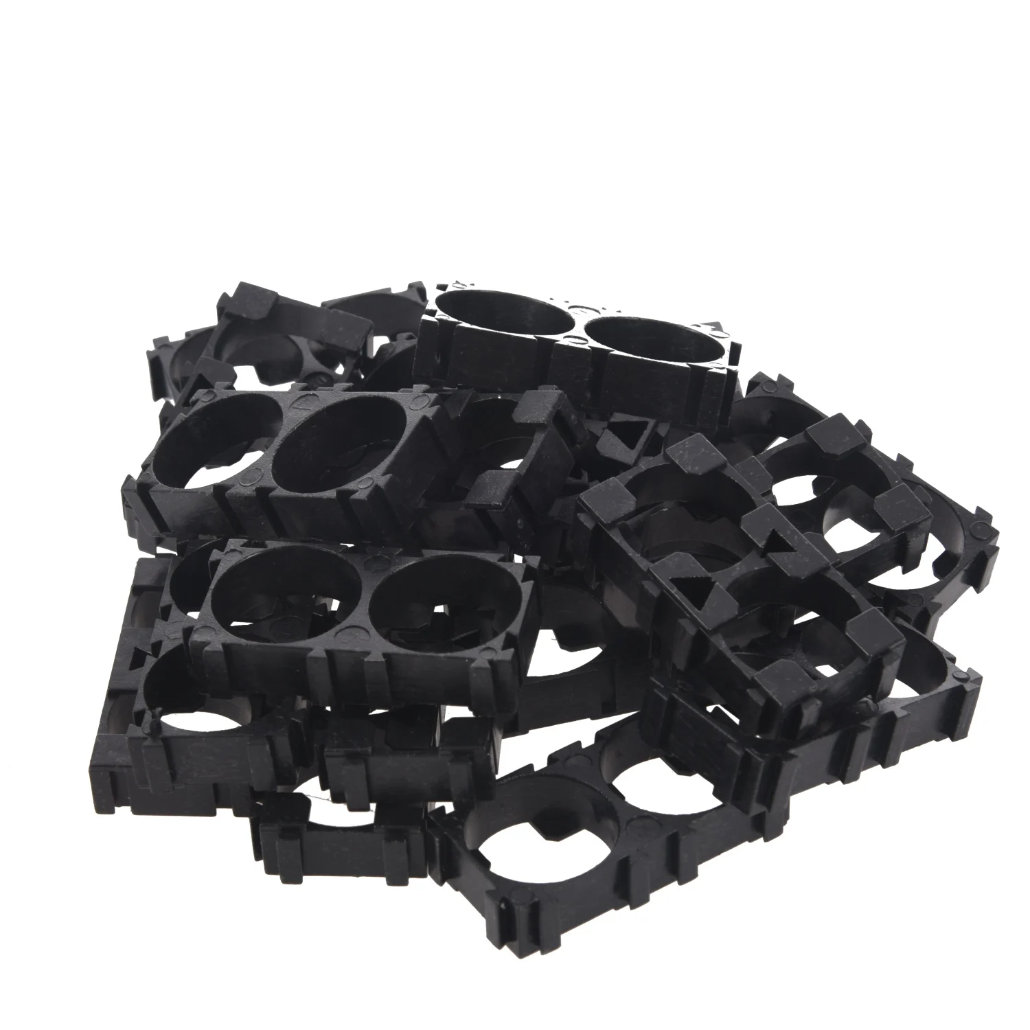 

20x 18650 Lithium Battery Double Holder Bracket for DIY Cell Pack Black