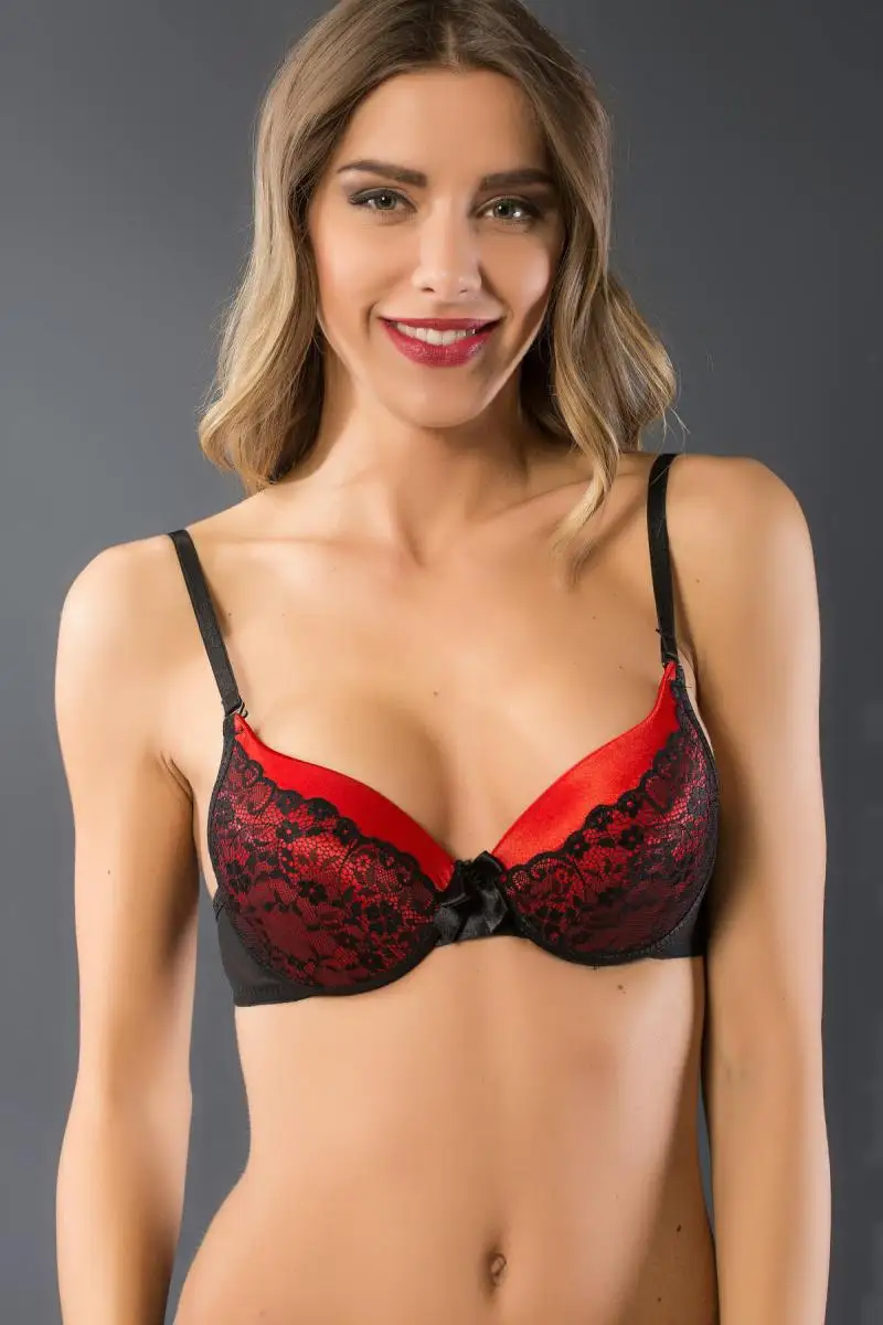 

Siyah inci Red Black Women 'S Padded Bra 200.