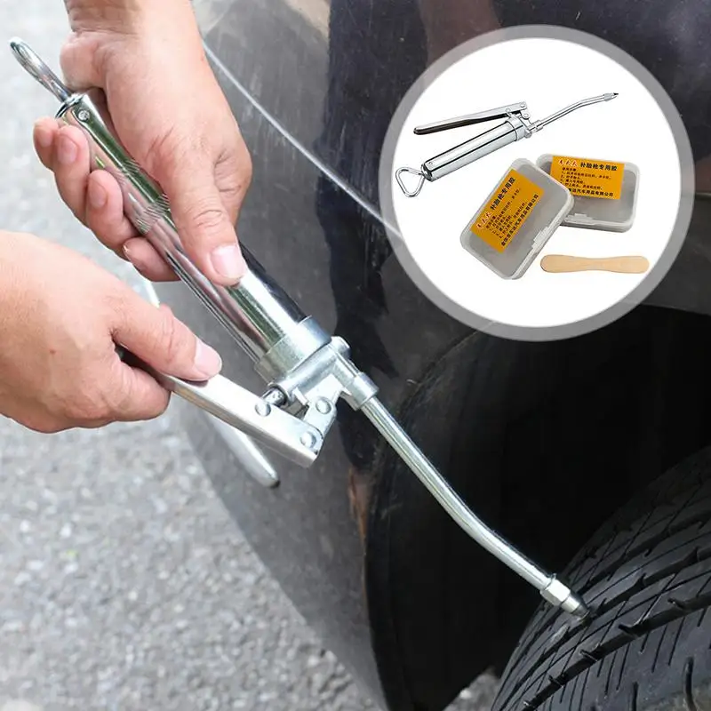 

2nd Generation Upgraded Car Tire Repair Kit Inner Tire Rubber Strip Emergency Vacuum Tire Fast Repair Tool With Long Strip Fill