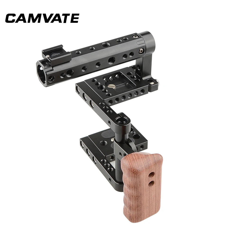 BMPCC клетка деревянная ручка DSLR верхняя Rig Kit для карманного кинотеатра BlackMagic