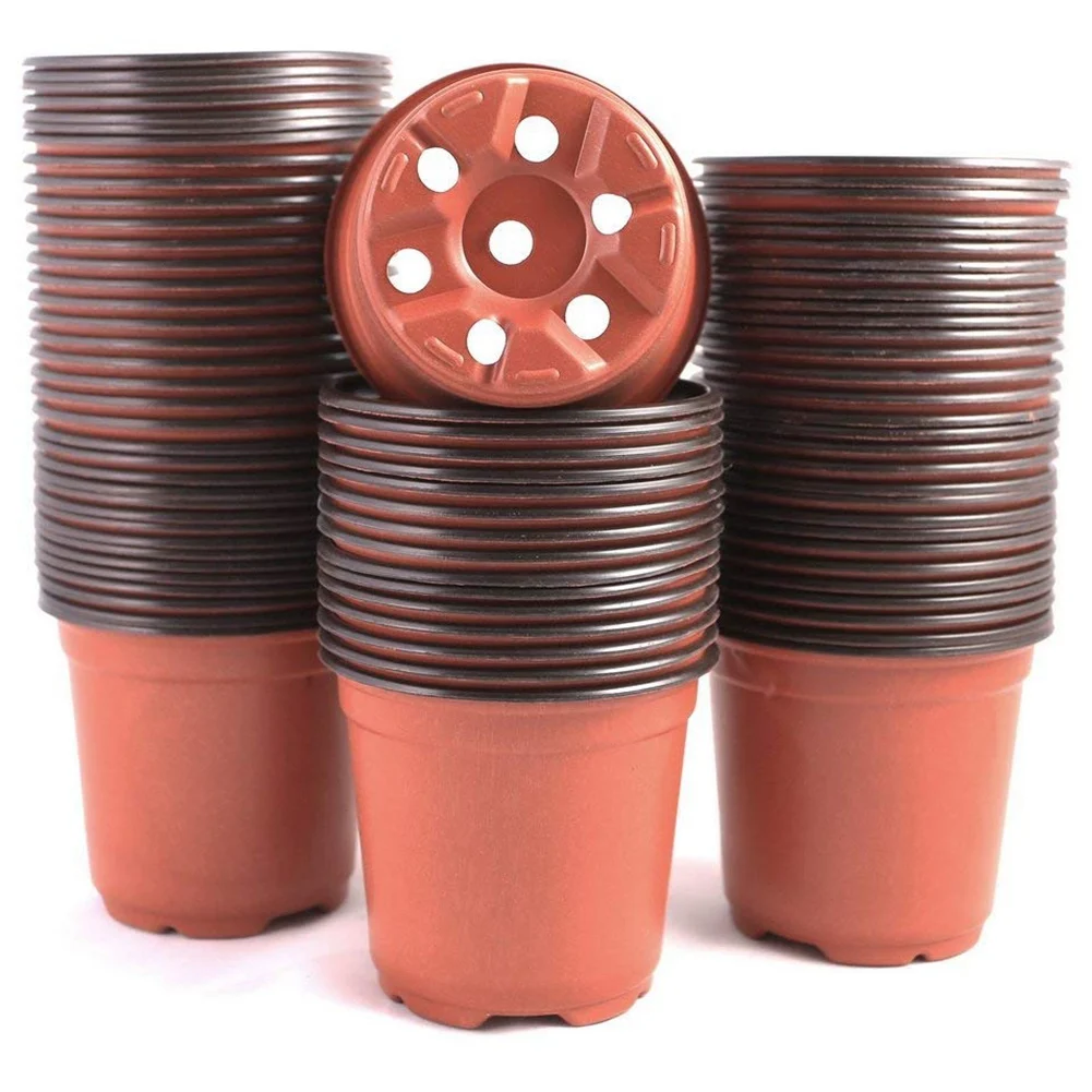 Botique 100 Pcs Plastic Plants Nursery Pot/Pots Seedlings