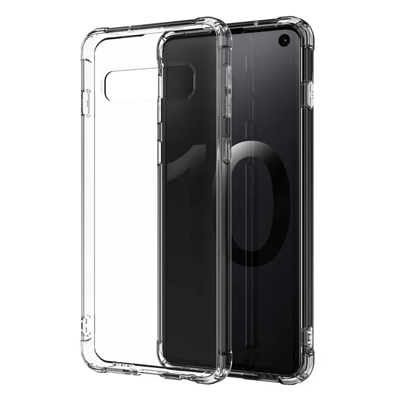 Для Samsung Galaxy S10 Plus Чехол чехол кристально чистый мягкий силиконовый для задней