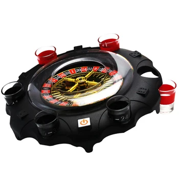

Electric Russian Lucky Round Wine Set Drinking Game Ktv Bar Nightclub Props, Lucky Turntable Roulette Wine Turntable Turn Musi