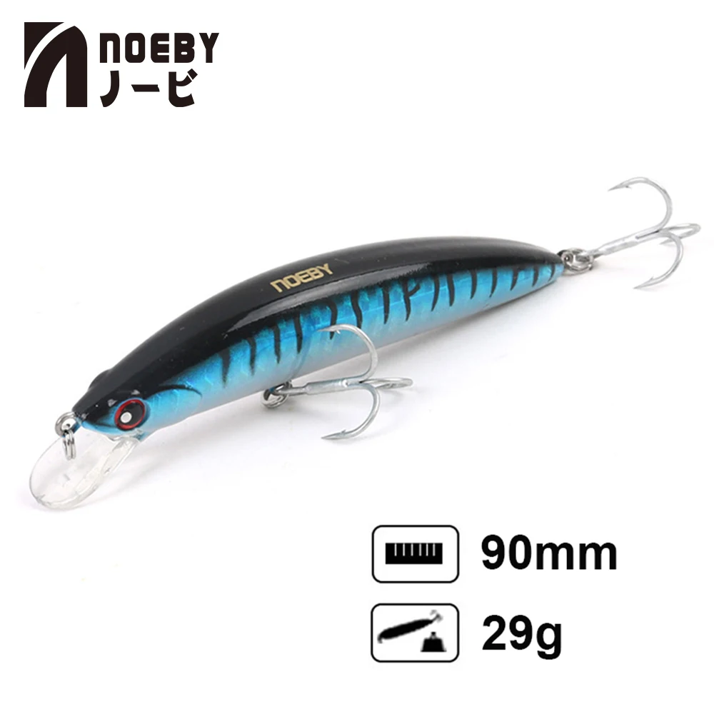 

Noeby Wobbler Swim Baits Sinking Minnow Bait Lure 9cm 29g Bass Pike Walleye Trout Plastic Hard Baits Fishing Artificial Lure