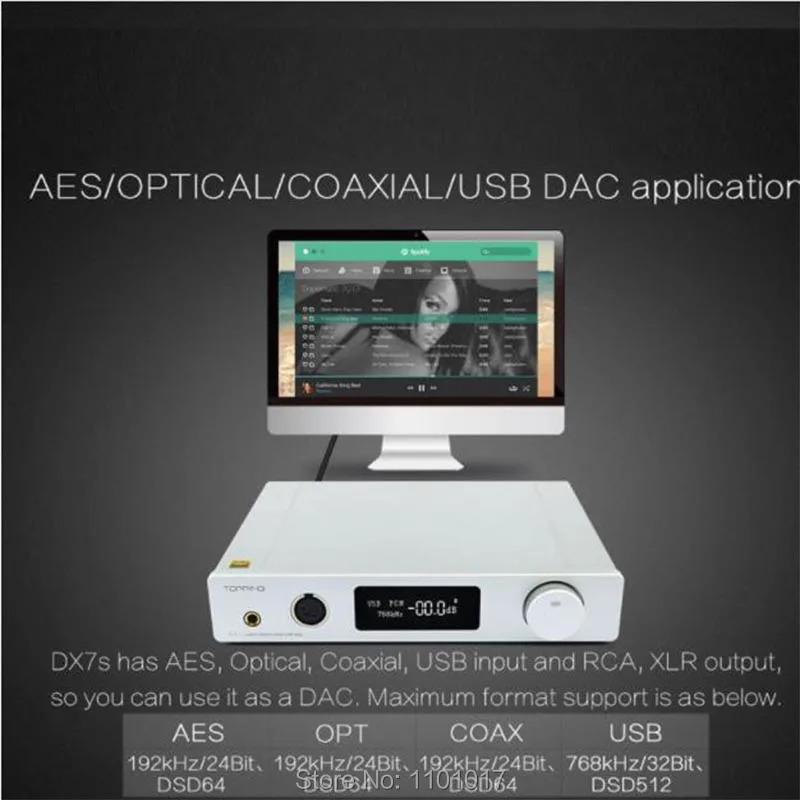 TOPPING DX7s DAC Headphone Amplifier Hifi USB DAC ES9038Q2M Amp XMOS XU208 OPA1612 DSD512 Optical Coaxial input With Remote TOPPING DX7s DAC Headphone Amplifier Hifi USB DAC ES9038Q2M Amp XMOS XU208 OPA1612 DSD512 Optical Coaxial input With Remote