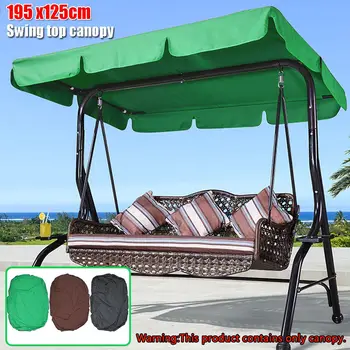 

Summer Waterproof Top Cover Canopy Replacement for Garden Courtyard Ourdoor Swing Chair Hammock Canopy Swing Chair Awning