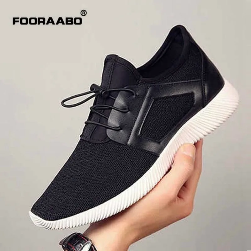 Fooraabo 2018 Fashion Tenis Summer Breathable Male Footwear Black Shoes For Men Lace Up Adult Sneakers Walking Casual Shoes Men Fooraabo 2018 Fashion Tenis Summer Breathable Male Footwear Black Shoes For Men Lace Up Adult Sneakers Walking Casual Shoes Men
