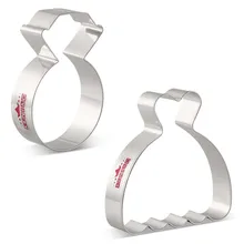 KENIAO юбка Бриллиантовое кольцо- 2 предметов Резак для печенья- Печенье / Помадка / Кондитерские изделия / Хлеборезки- Нержавеющая сталь