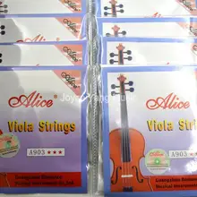 10 комплектов Элис A903 Никель серебро, на рану Альты строки набор из 4 строк 1st-4th