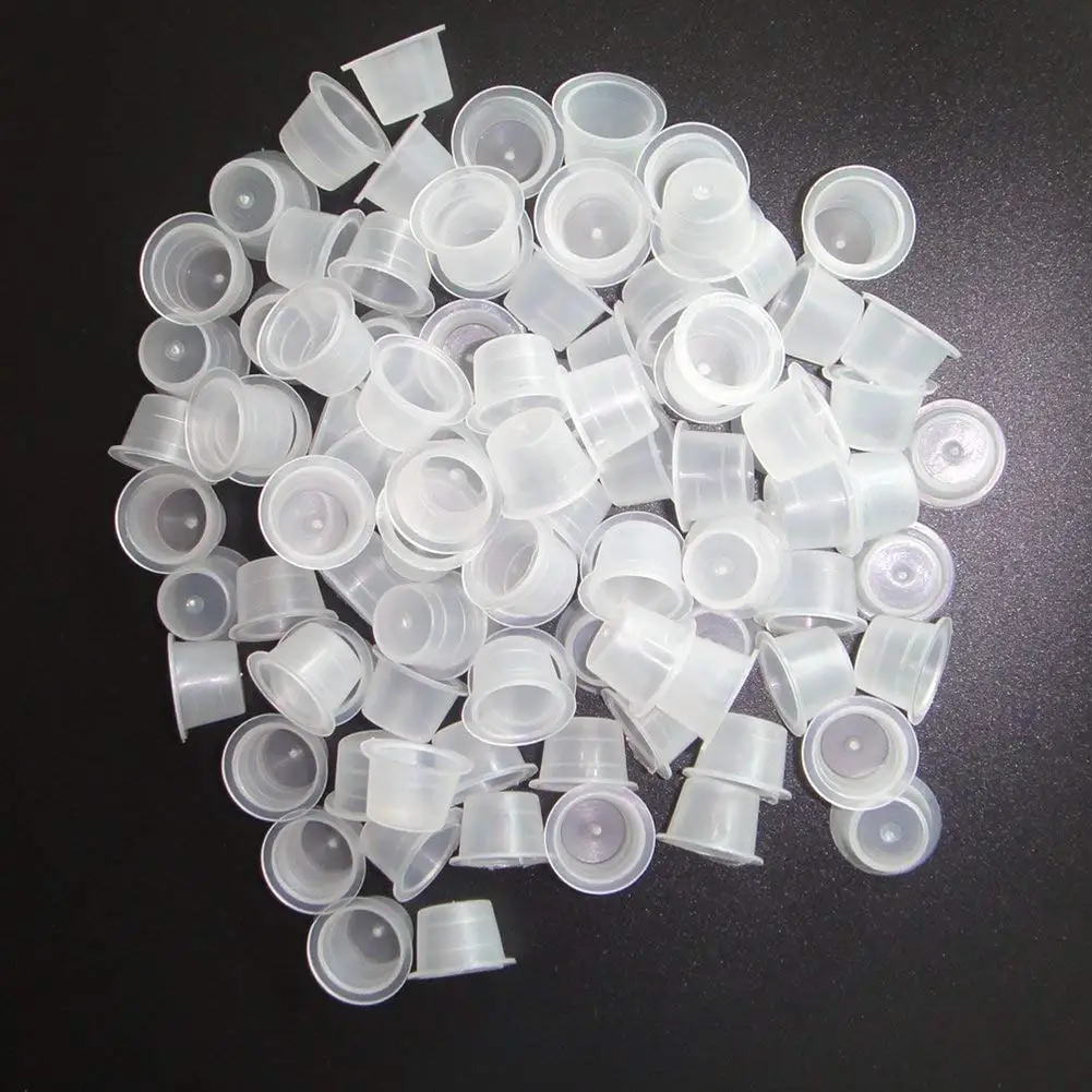 

Pigment Cups for , 300pcs/bag 13mm Medium Tattoo Ink Rings Disposable for Microblading Pigment Cups