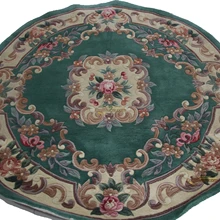 Топ Мода Tapete Подробная информация о 5x5 ручной вязки толстый плюшевый ковер Savonnerie Сделано на заказ 510 358 5x5 круглый