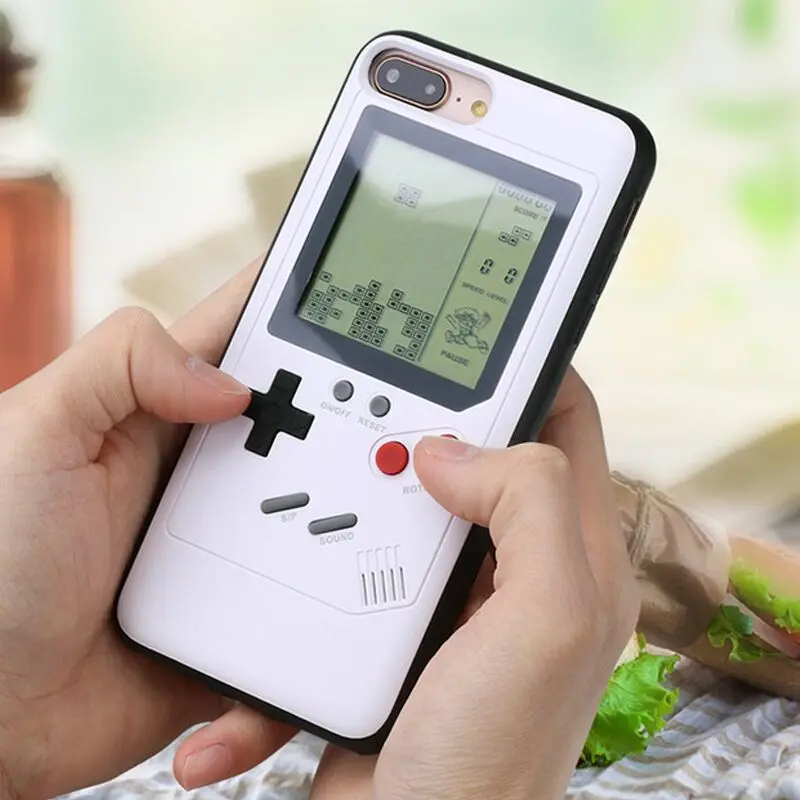 Телефон чехлы для iPhone X 6 plus 6s 7 8 плюс играть Blokus игровой консоли чехол Защитный