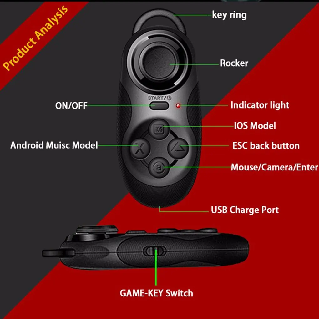Mocute 032 Vr очки беспроводной Bluetooth пульт дистанционного управления геймпад