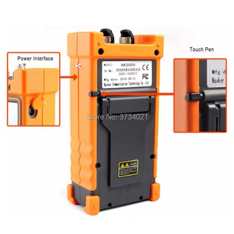 Портативный мини OTDR Ftth NK2000 1310/1550nm 30/28dB интегрированный VFL сенсорный Экран