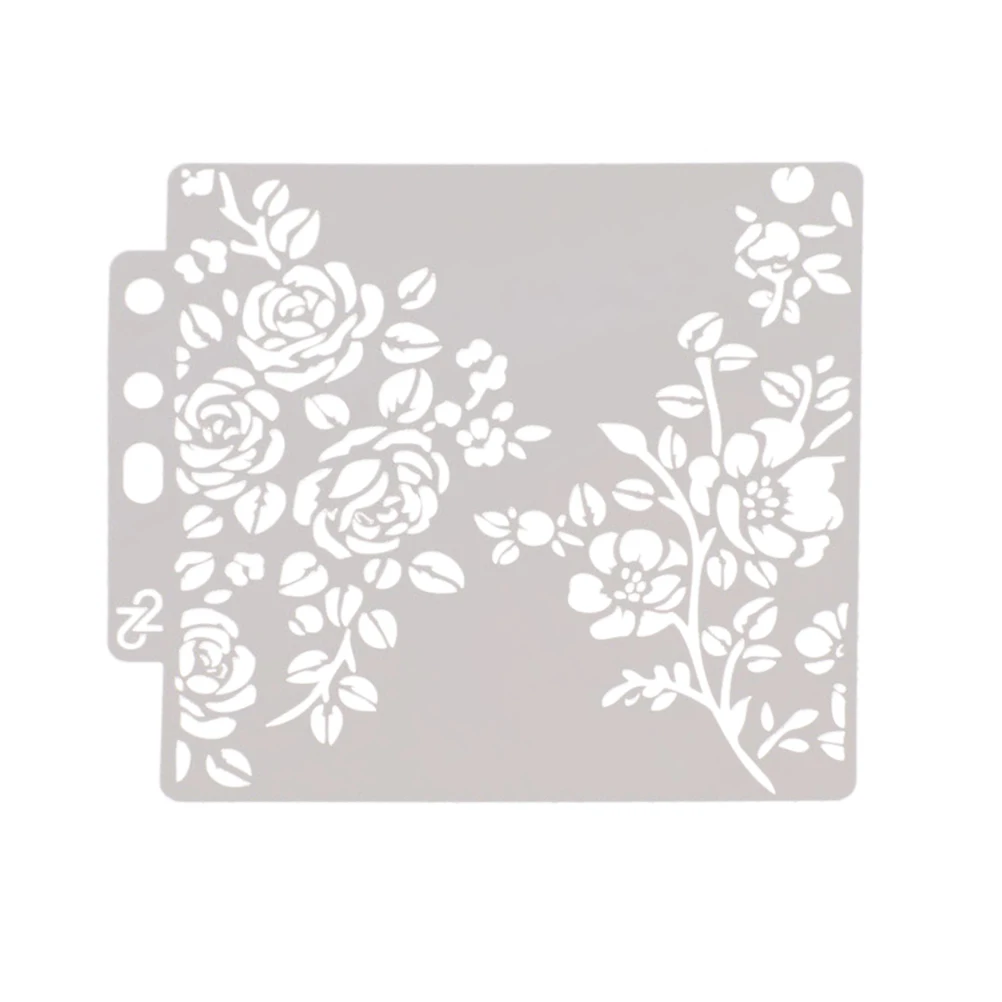 

1 pc Hollow Out Rose Flower Art Drawing Stencil Assorted Patterns Painting Template for DIY Scrapbooking Cake Decor Craft