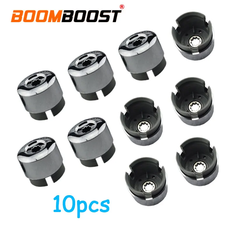 10pcs ABS plastic with triple chrome finish Chrome Wheel Lug Bolt Nut