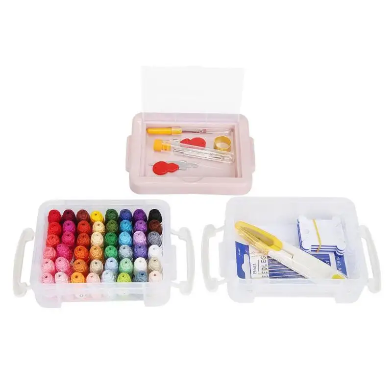 

Handmade Sewing Thread Home DIY Embroidery Sewing Machine Line Box Needlework Machine Needle Crafts Stitch Kit Supplies