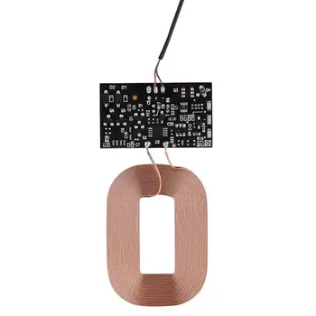 

Top Deals DIY Standard Wireless Charging Coil Receiver Module PCB Circuit Board, 5V 1A Qi Fast Wireless Charging Module