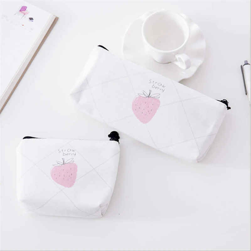 

Cute Apple Pencil Case Kawaii Large Capacity Pencil Pouch Fruit Pen Case For Back To School Office Supplies Novelty Stationery