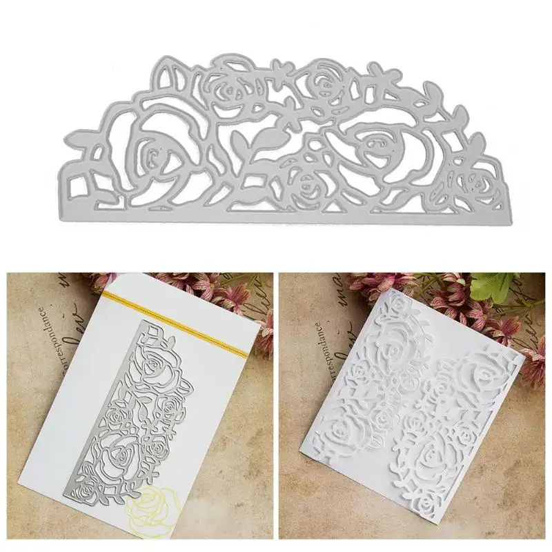 

Envelopes Lace Cutting Die Stencil Scrapbook Embossing DIY Invitation Greeting Card Letter Envelopes Craft Album Paper Card Made