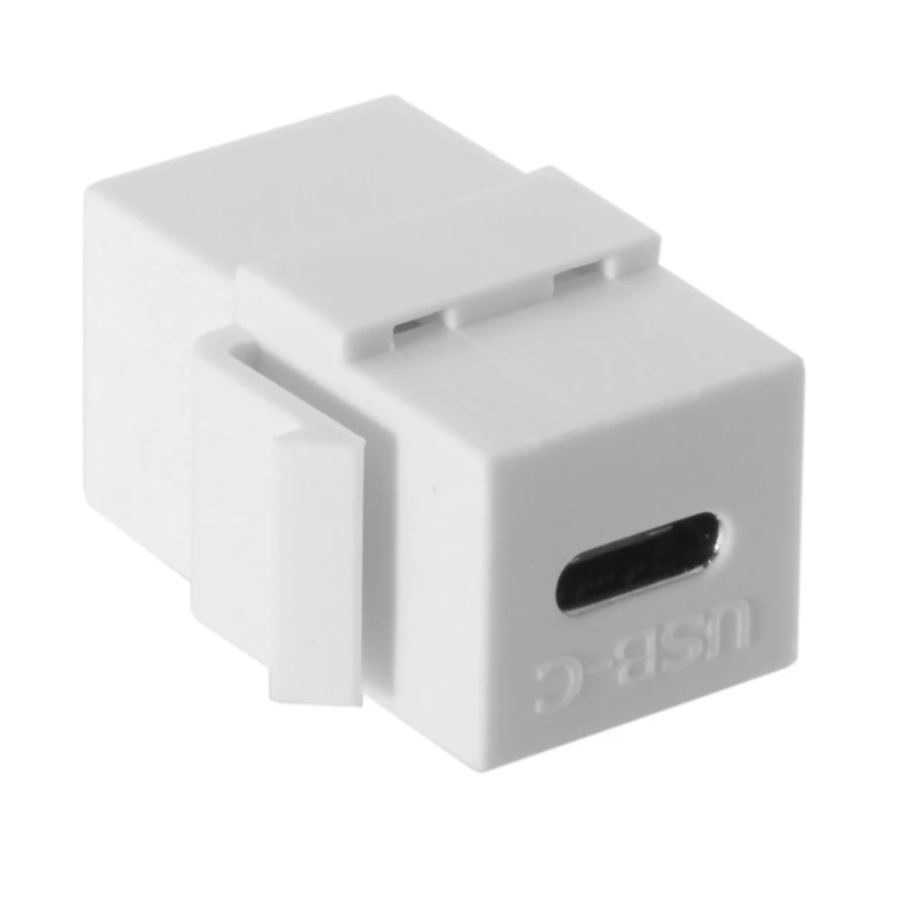 USB C Keystone Jack (2 Pack) 3 1 Type коннектор Insert Female для розетки панели белый| |