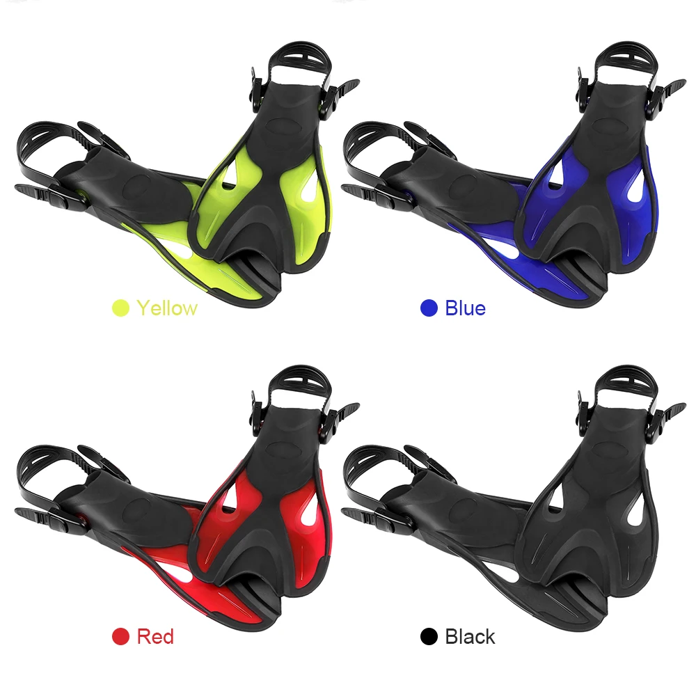 

Adults / Kids Diving Fins Open Heel Flippers Adjustable Strap Swimming Snorkeling Scuba Equipment