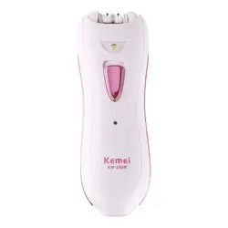 Kemei 290R для женщин электробритва для волос с мешком перезаряжаемые Дамская Эпиляторы multi бикини линии ноги подмышки средства ухода за кожей