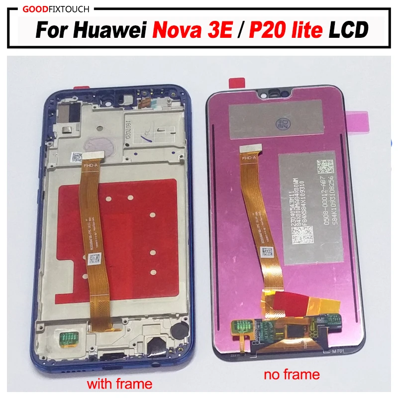 Оригинальный ЖК экран для Huawei Nova 3E + сенсорная панель дигитайзер в сборе P20 lite с