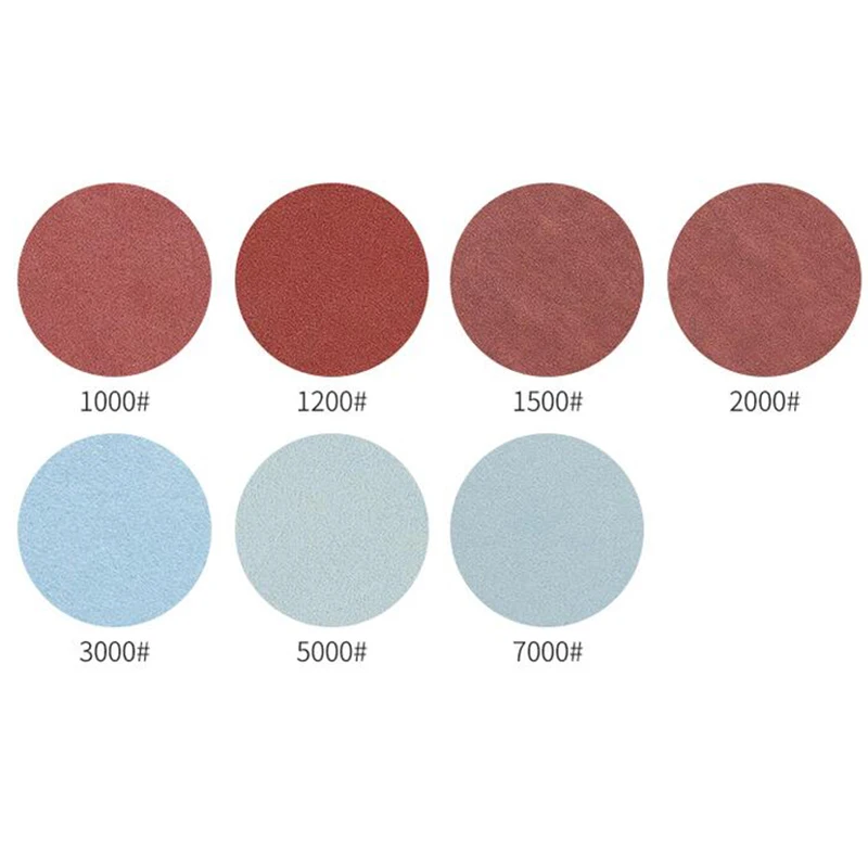 High quality 30pcs/Set 125mm Round sandpaper Disk Sand Sheets Grit 1000# /1500# /2000# /3000#/ 5000#/ 7000# Sanding Discs