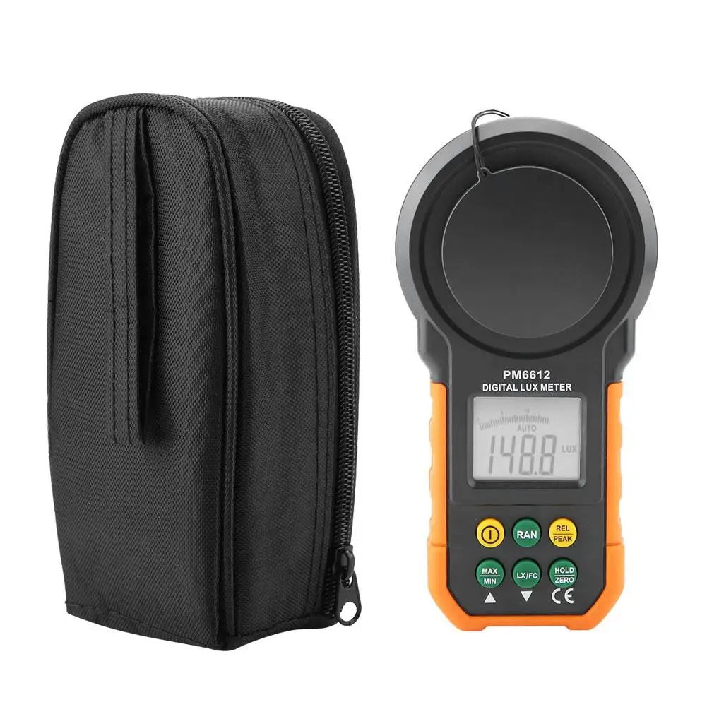 

PEAKMETER Light Meter for photography Luminometer PM6612/PM6612L 200,000Lux High Precision Digital Photometer spectrometer