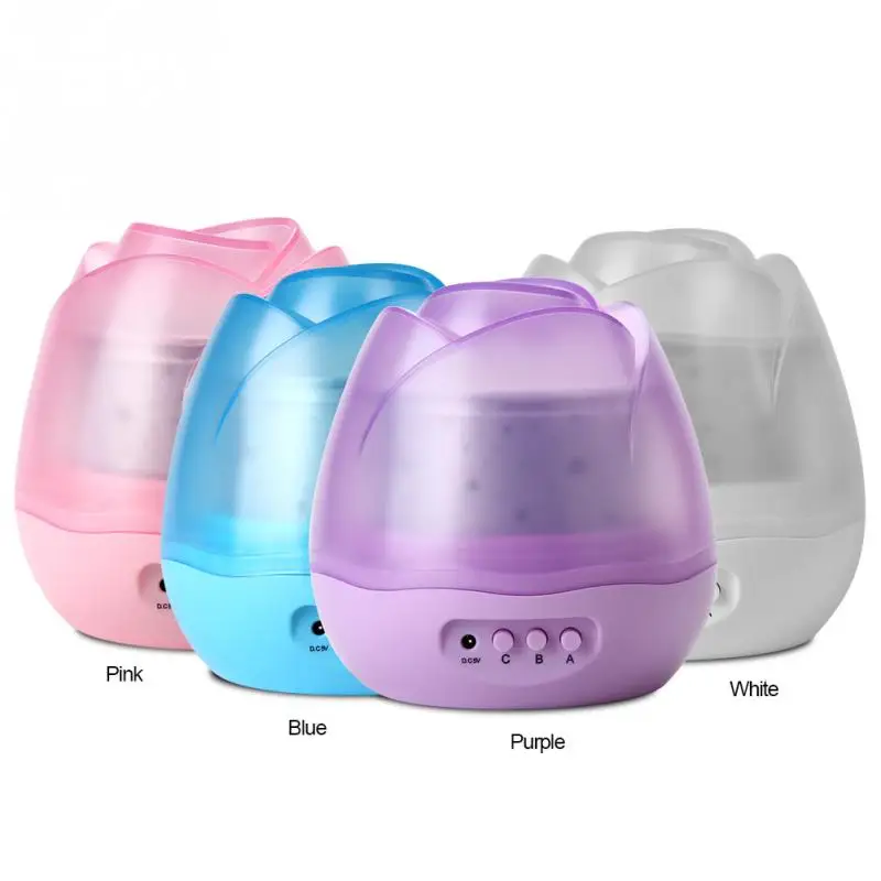 

Colorful LED USB Night light Rose Flower Rotating Star Night Lamp USB Bedroom Sleep Night Lamp For Baby Gift lamp night Hot Sale