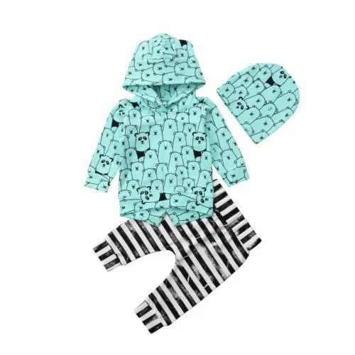 

Baby Boy Girl Infant Clothes Sets Hooded Tops T shirt Long Sleeve Pants 2pcs Warm Outfits Clothing Sets Tracksuit Baby 0-24M