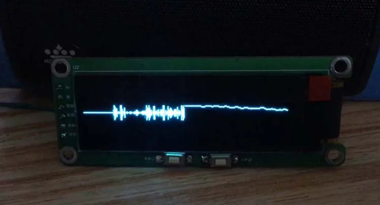 2 &quotдюймов OLED дисплей музыкального спектра анализатор MP3 автомобильный