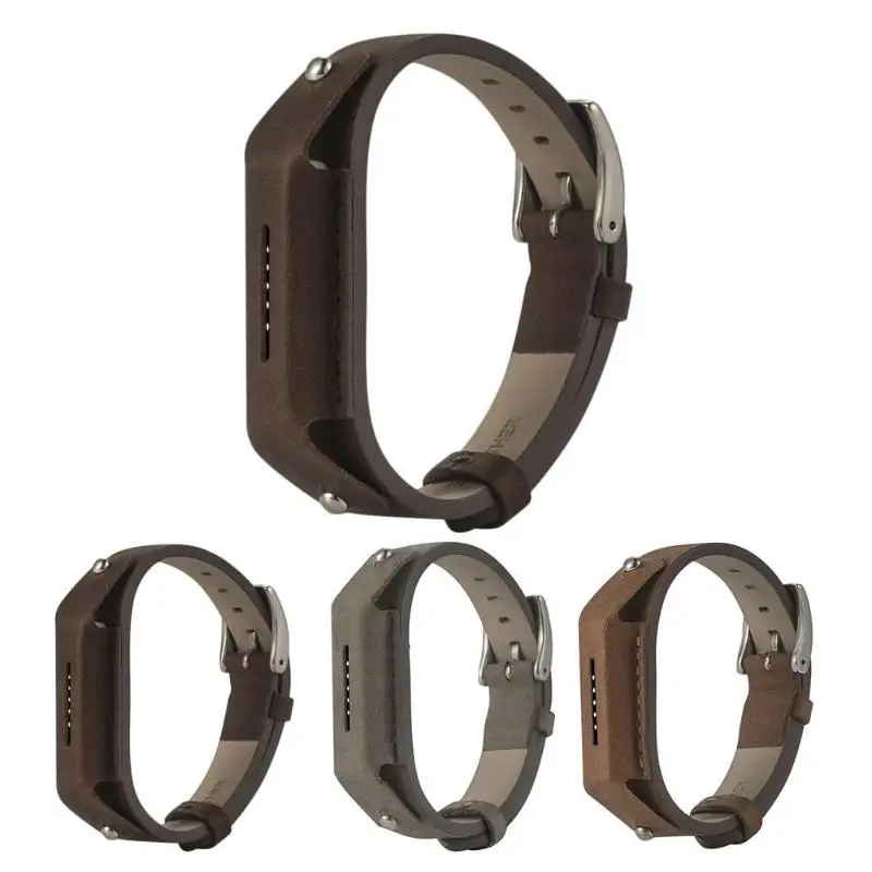 

Leather Smart Wristband Fully Wrapped Watch Bracelet Band for Fitbit Flex 2