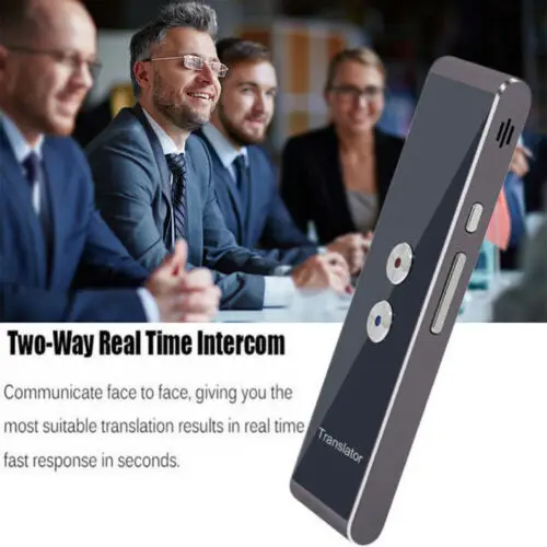 Portable Smart Voice Speech Translator Real Time 30 Multi-Language Translation For Travel Business Meeting Interpreter Machine