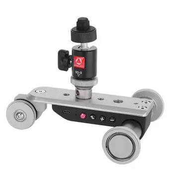 

Mini Aluminium Alloy Motorized Electric Track Slider Motor Dolly Truck Car for Camera Camcorder DV