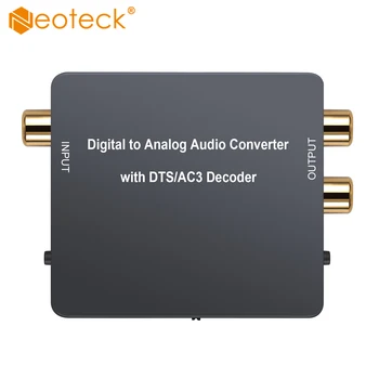

Neoteck 192kHz 24bit Digital to Analog Audio Converter With DTS/ Decoder 5.1CH to 2.0CH Audio Converter Optical to RCA L/R