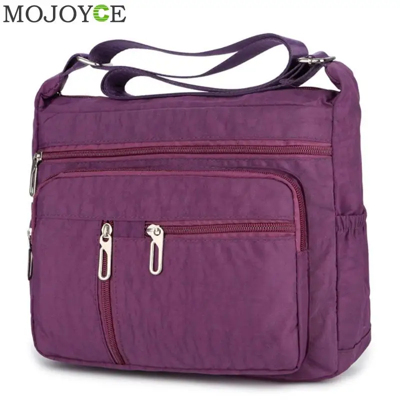 

2019 Waterproof Nylon Women's bags Fashion Ladies Messenger Shoulder Bags Nylon Solid Color Travel Crossbody Handbags