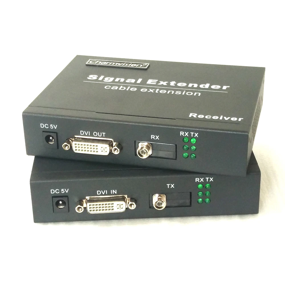 Charmvision EVO 1D DVI оптоволоконная Оптическая передача I 3 5 мм AUX IR расширитель трансивер